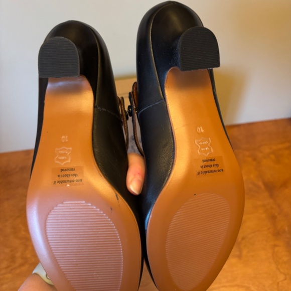 never worn 100% leather American Duchess black Astoria shoes with accessories - Picture 4 of 10